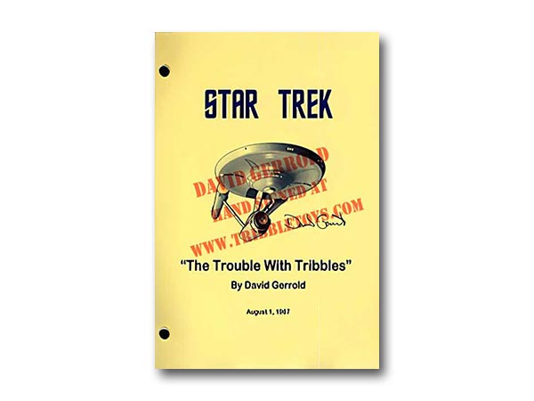 Star Trek TOS “Trouble With Tribbles” script
