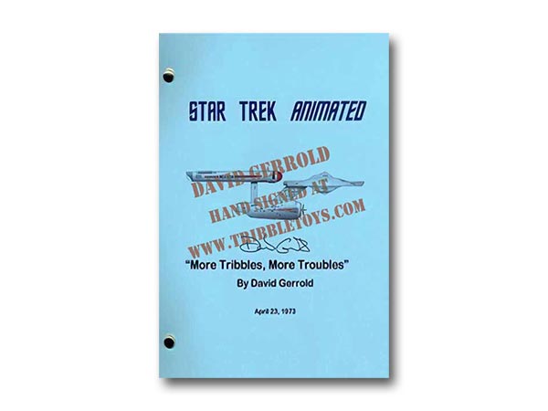 Star Trek TAS “More Tribbles…” script